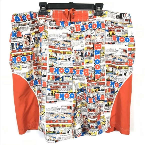 Bazooka Joe Other - Bazooka Joe Men's Size XL Swim Shorts Comic